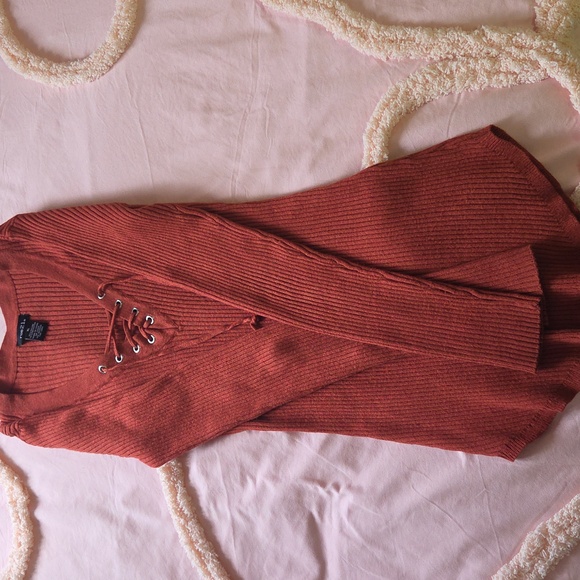 rue21 Rust Ribbed Knit Top - Picture 4 of 8